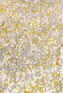 gold and silver abstract wall art